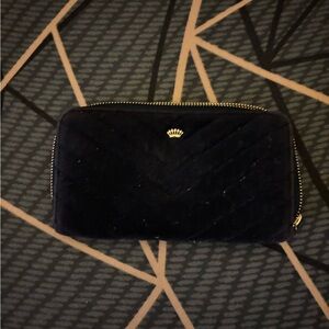 Juicy couture Navy blue velour wallet
